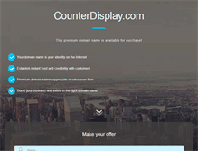 Tablet Screenshot of counterdisplay.com